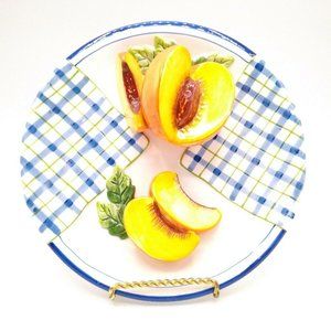 Bella Casa by Ganz 3D Decorative Plate with Pear